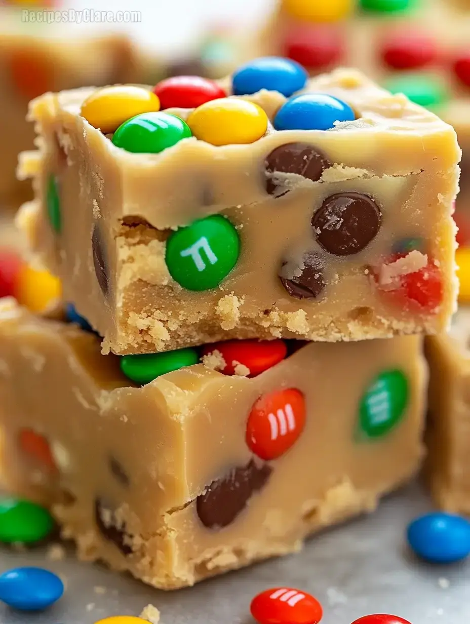 M&M Cookie Dough Fudge