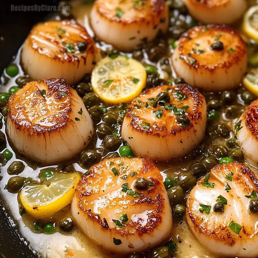 Pan-Seared Scallops with Lemon Caper Sauce