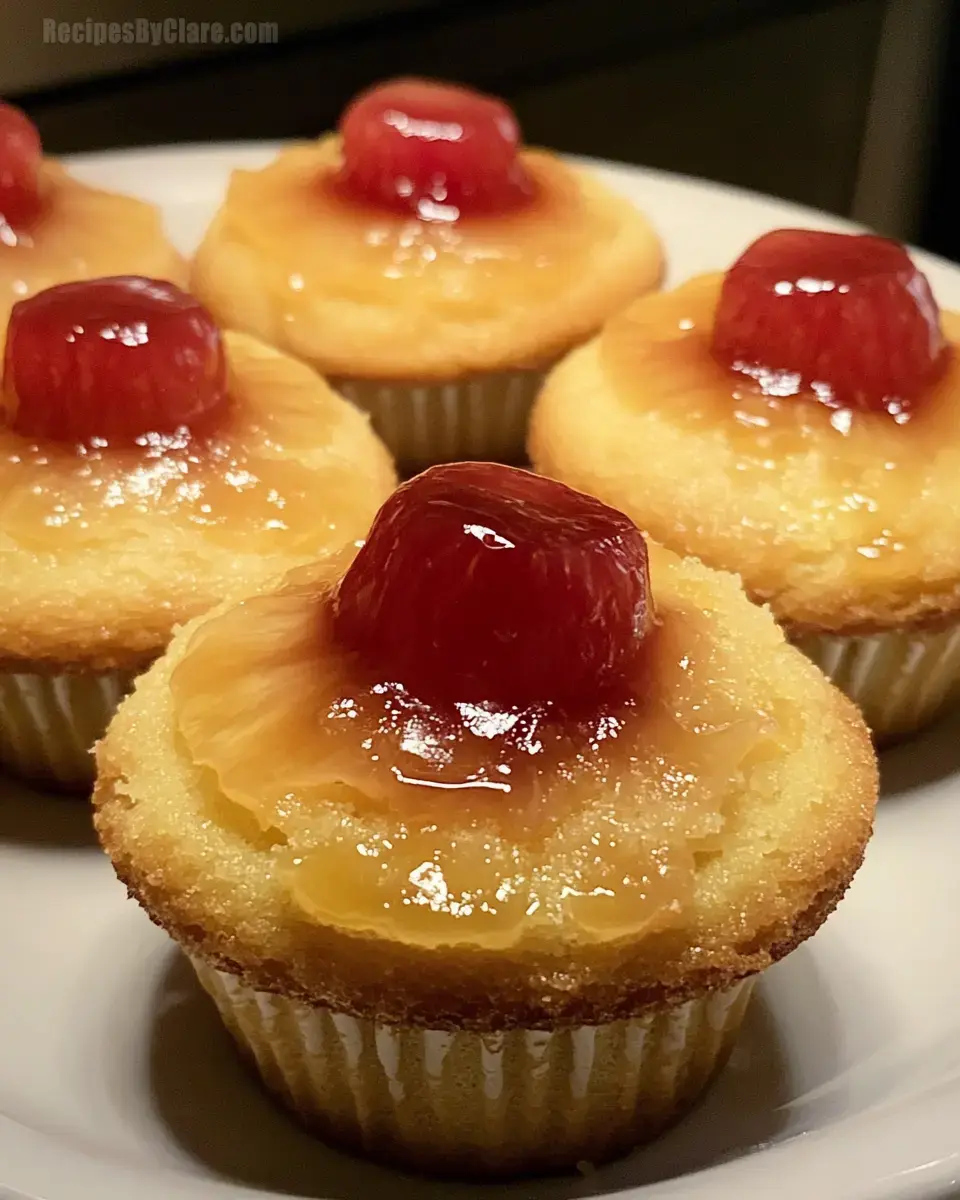 Pineapple Upside-Down Cupcakes