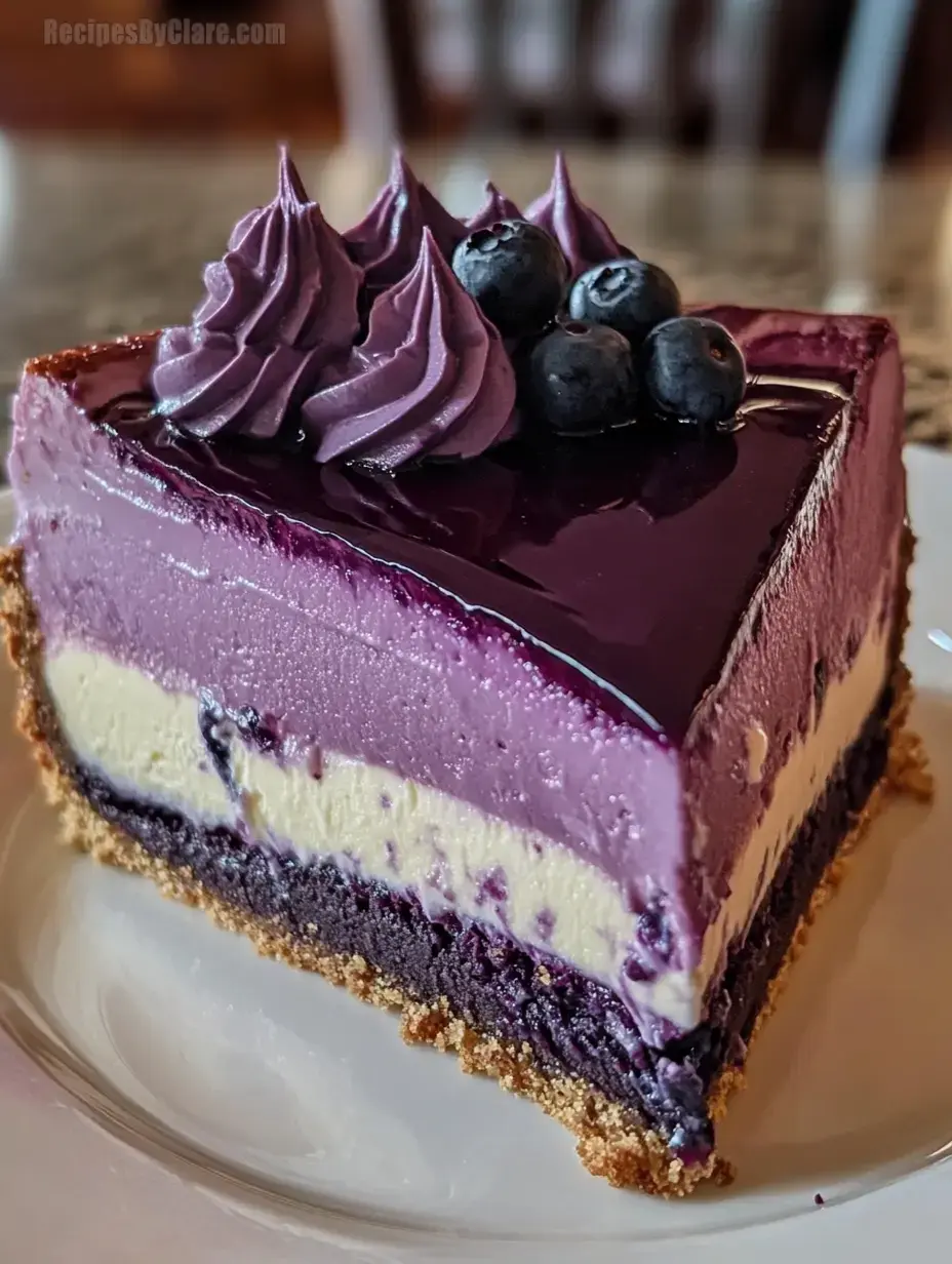 Blueberry Mousse Heaven Cheesecake