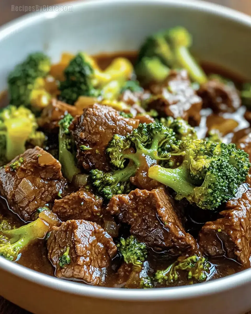 Slow Cooker Broccoli Beef