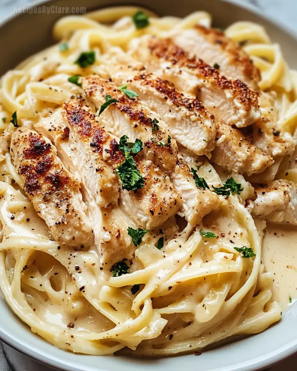 Easy Chicken Alfredo with Pasta