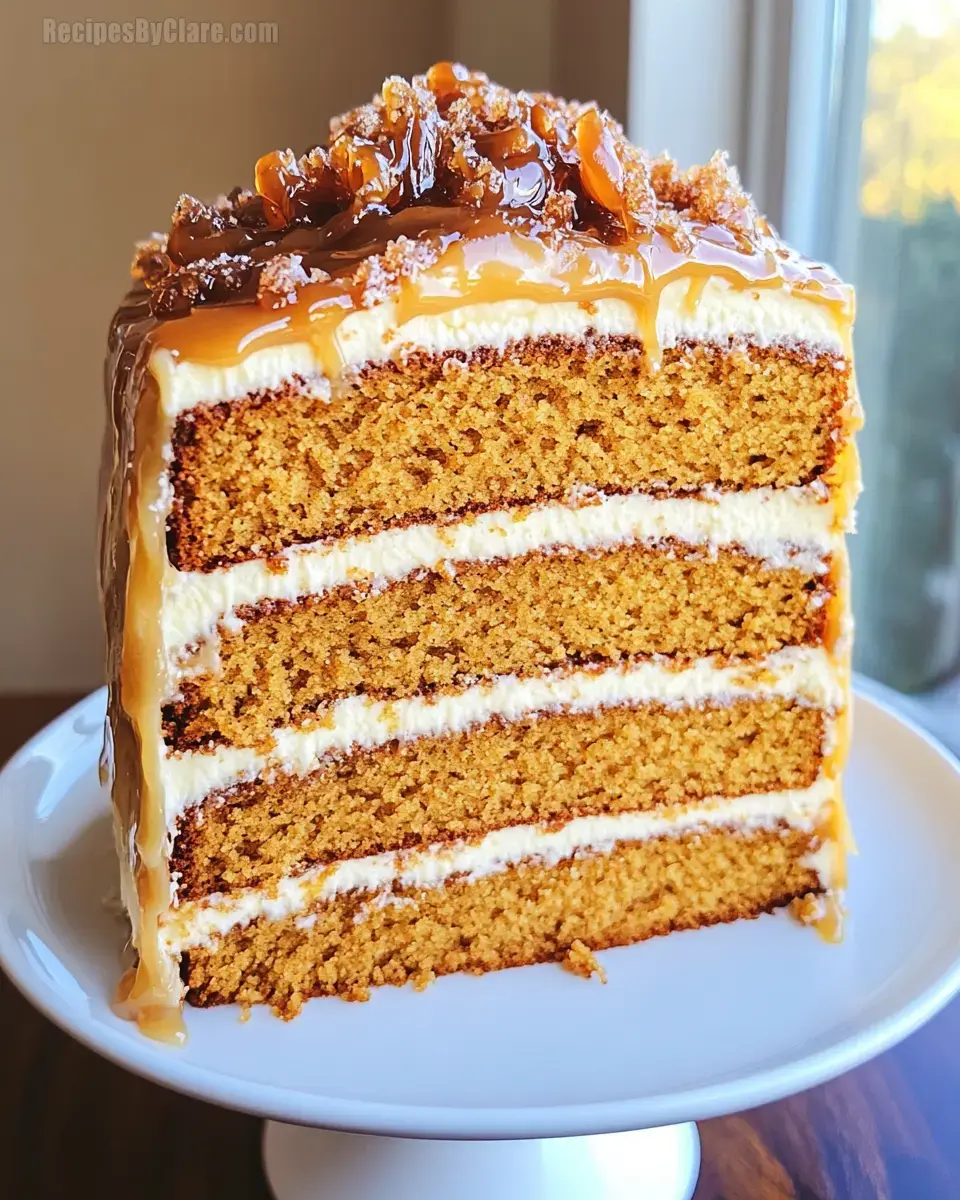 Pumpkin Salted Caramel Cake