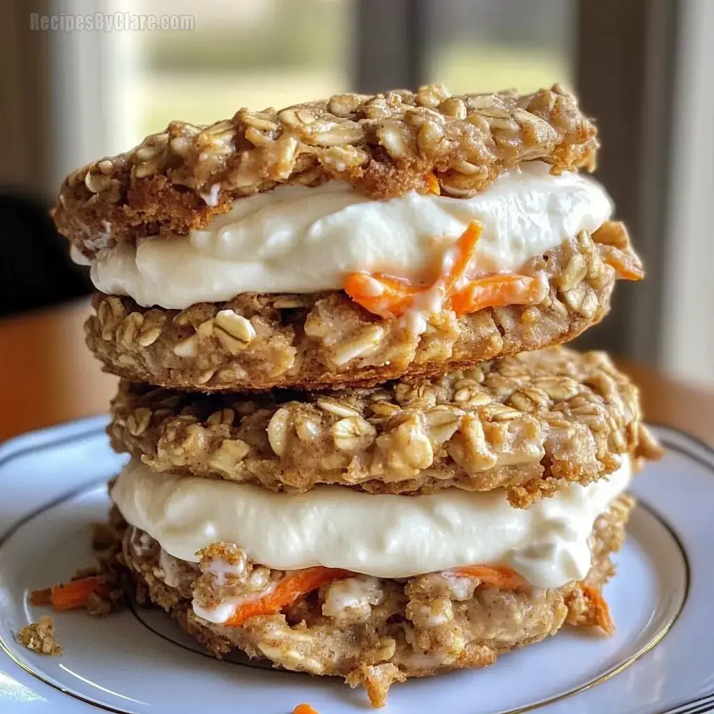 Carrot Cake Oatmeal Cream Pies