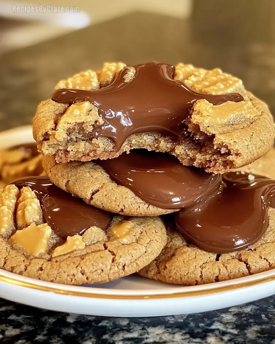 Air Fryer Peanut Butter Lava Cookies