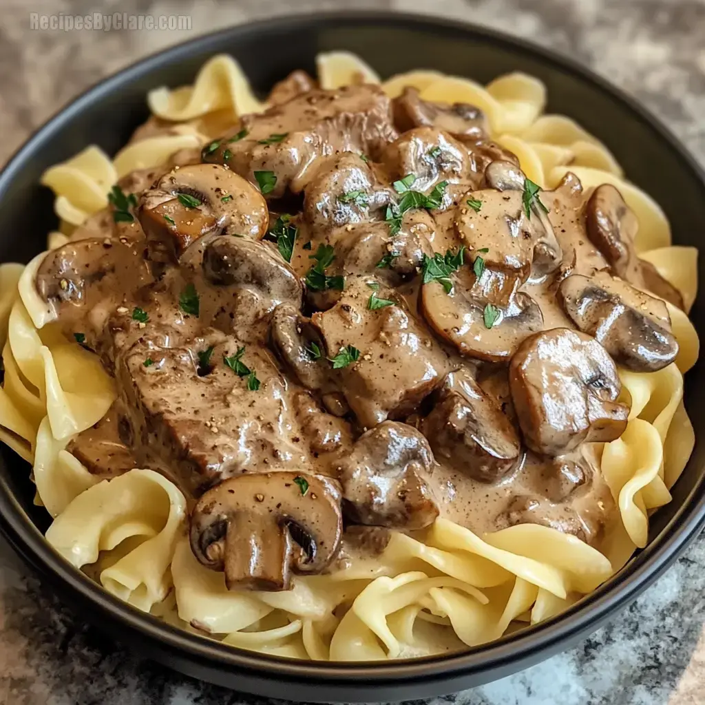 Beef and Mushroom Stroganoff