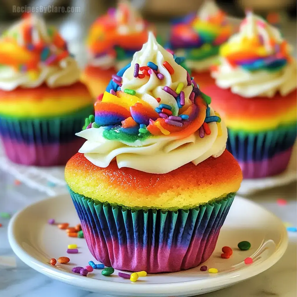 Rainbow Cupcakes