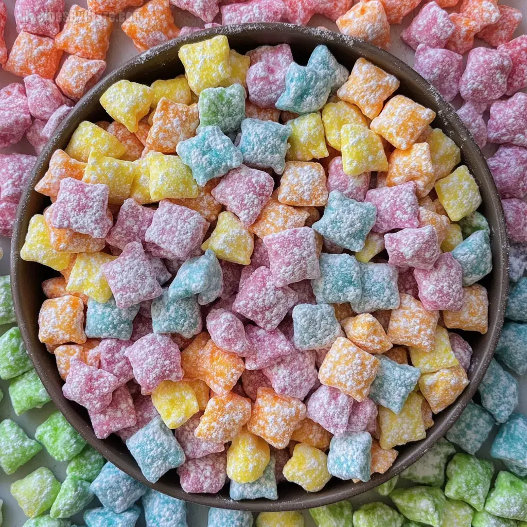 Rainbow Muddy Buddies