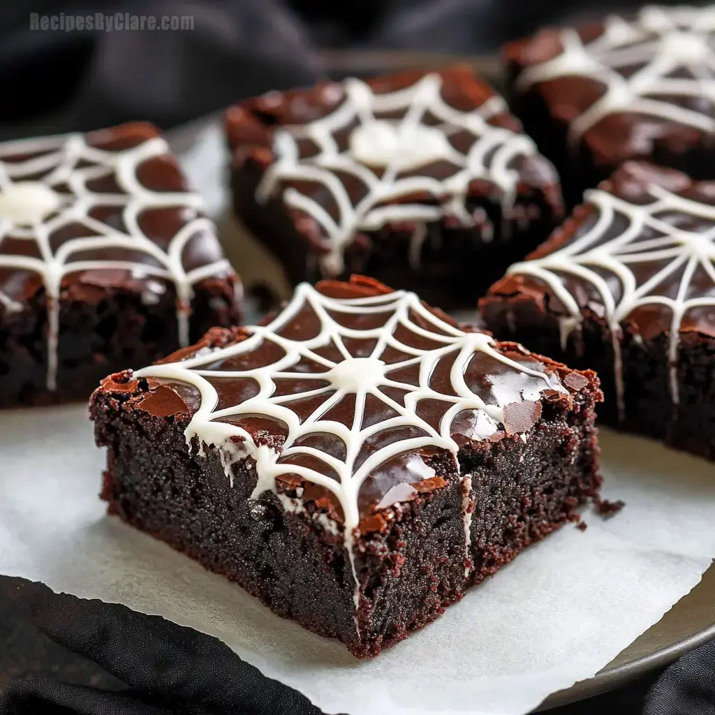 Spiderweb Brownies