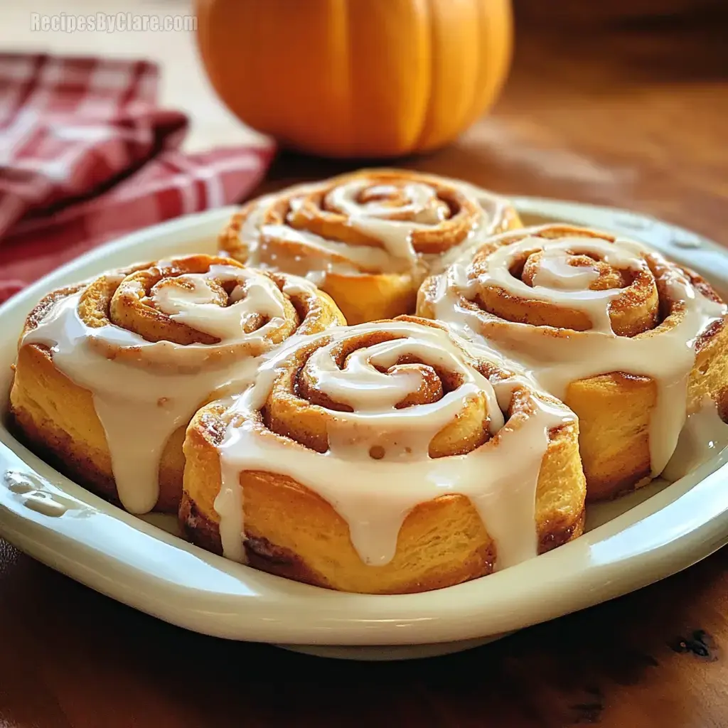 Easy Pumpkin Cinnamon Rolls