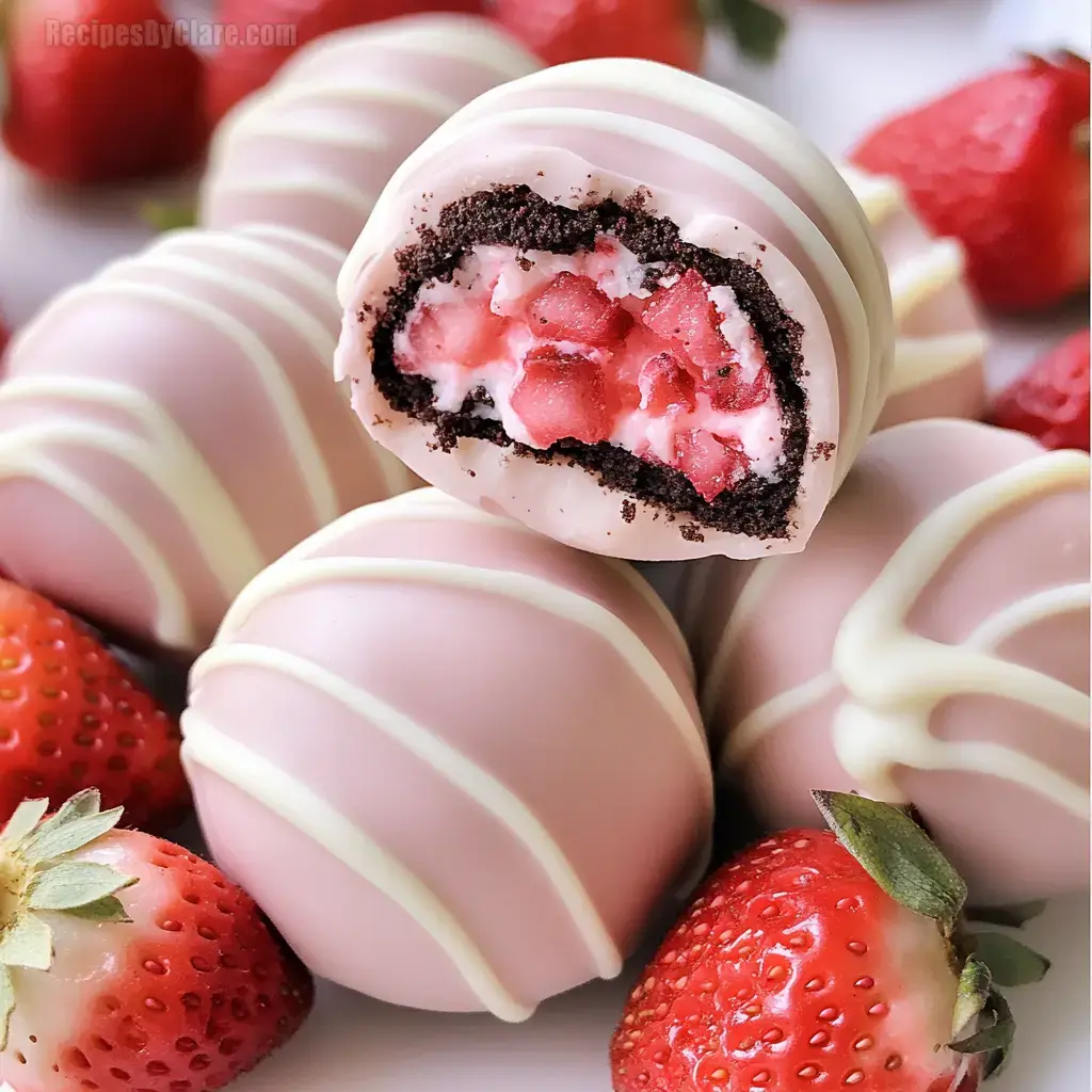 Strawberry Shortcake Oreo Balls