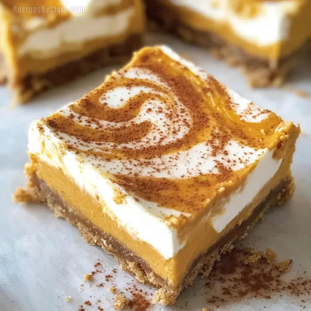 Pumpkin Cheesecake Bars