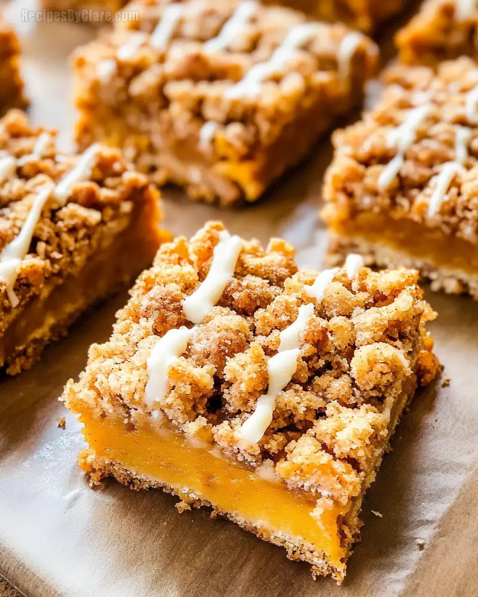 Pumpkin Streusel Bars