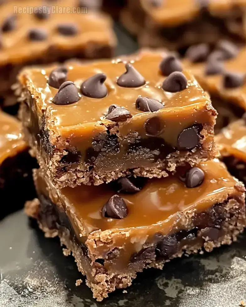 Chocolate Chip Caramel Bars