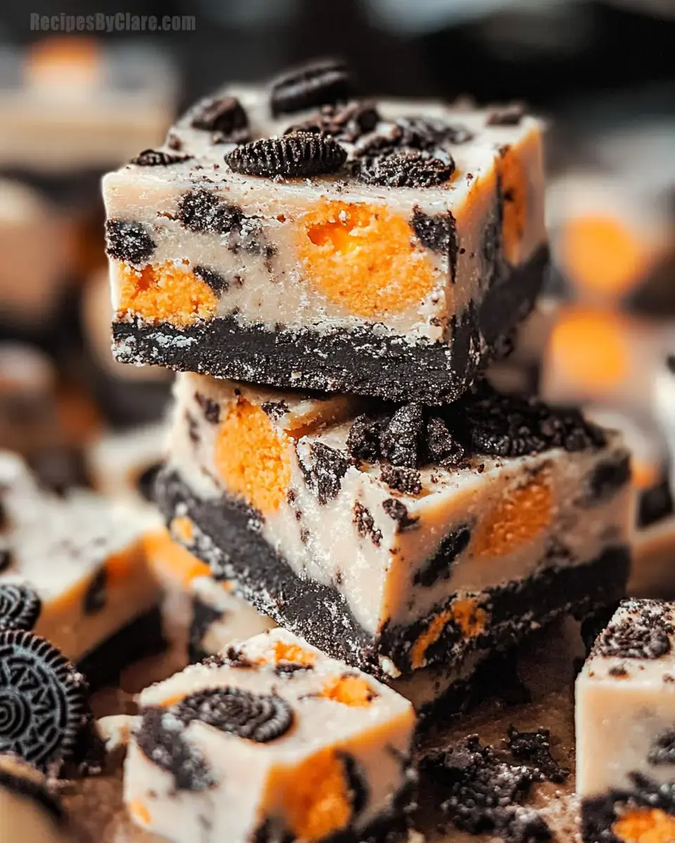 Halloween Oreo Fudge