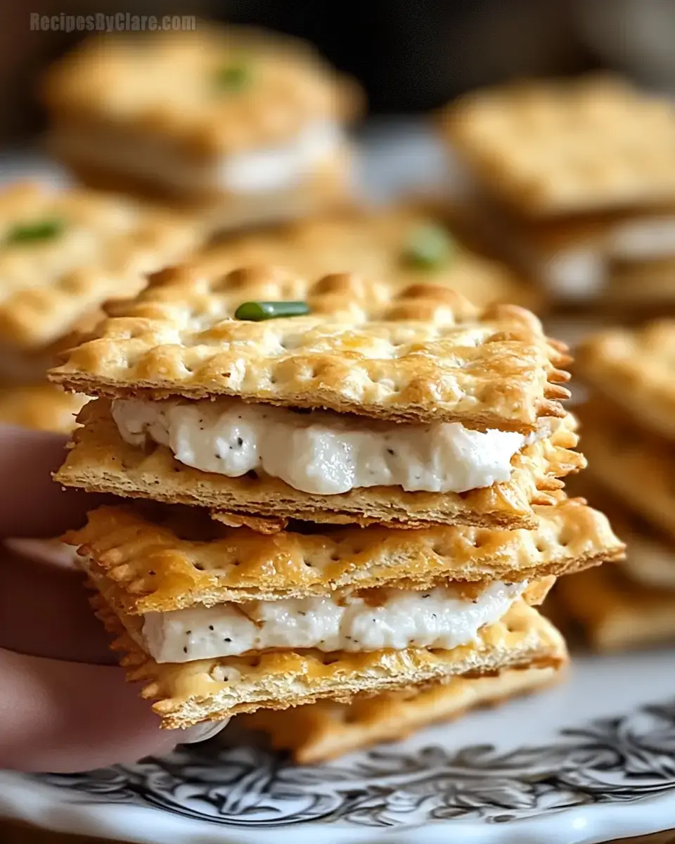 Ritz Cracker Party Sandwiches