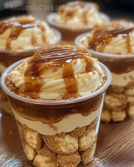 Caramel Banana Pudding Extra Cookies Cups