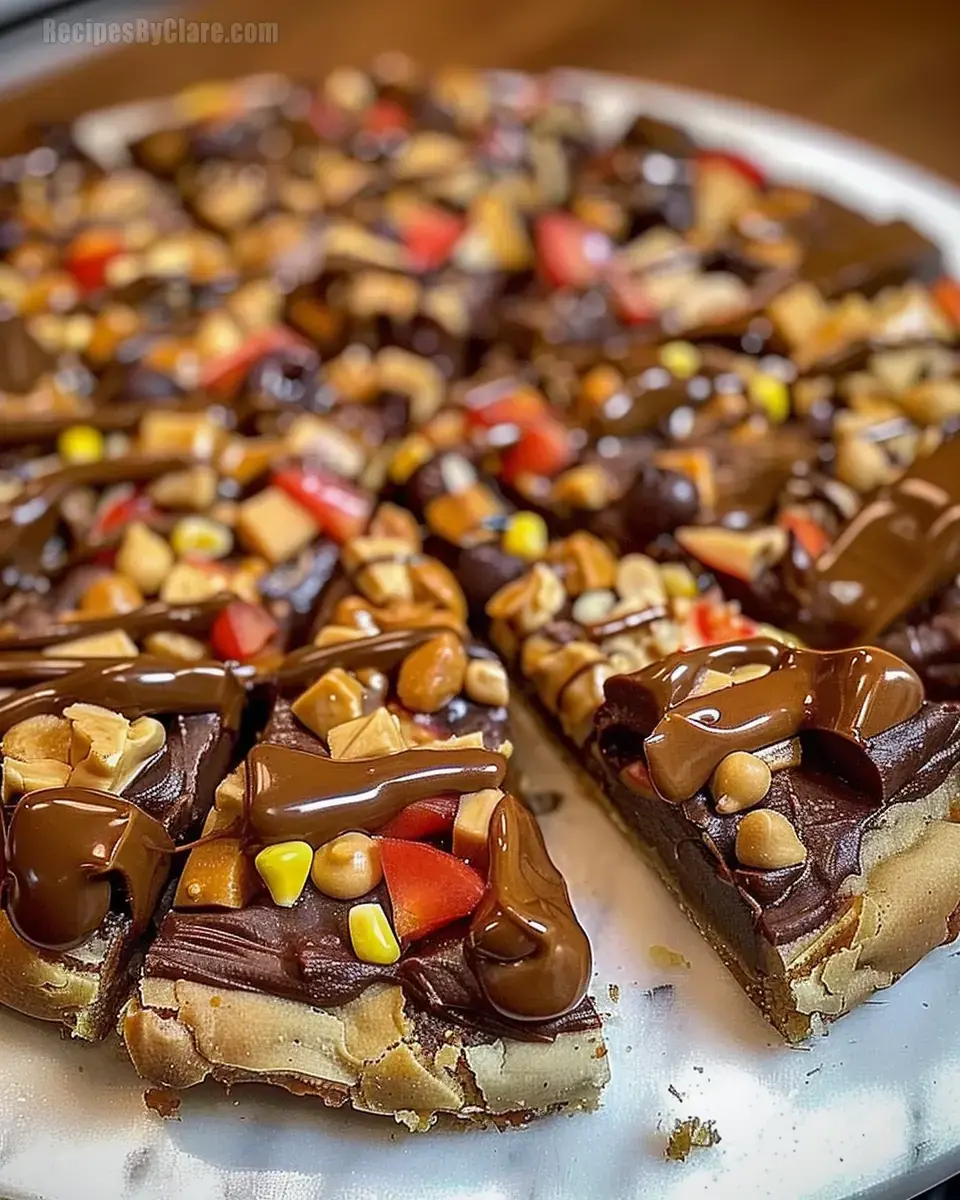 Peanut Butter Brownie Pizza