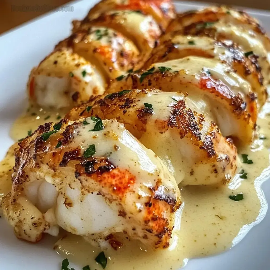 Creamy Garlic Butter Lobster Tails