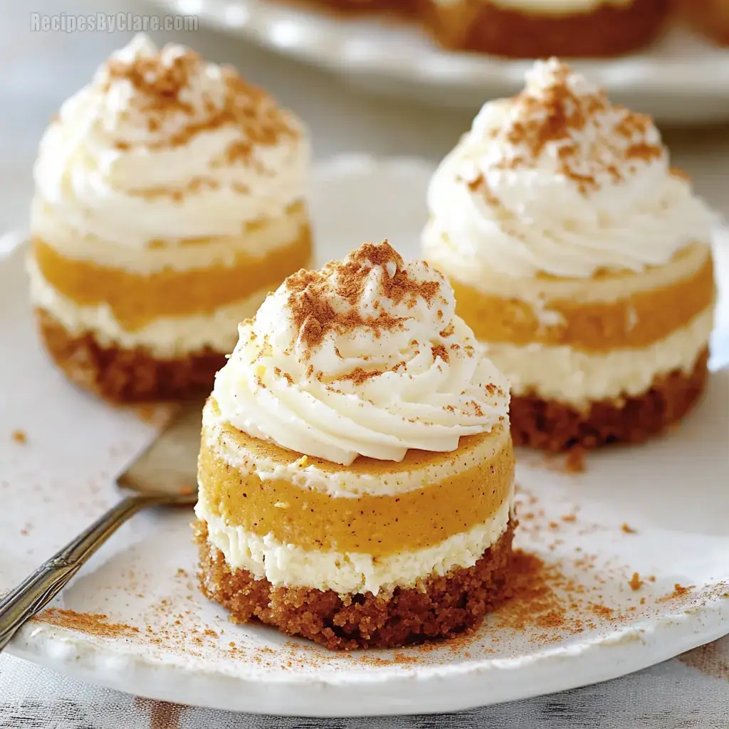 Best Mini Pumpkin Pie Cheesecakes