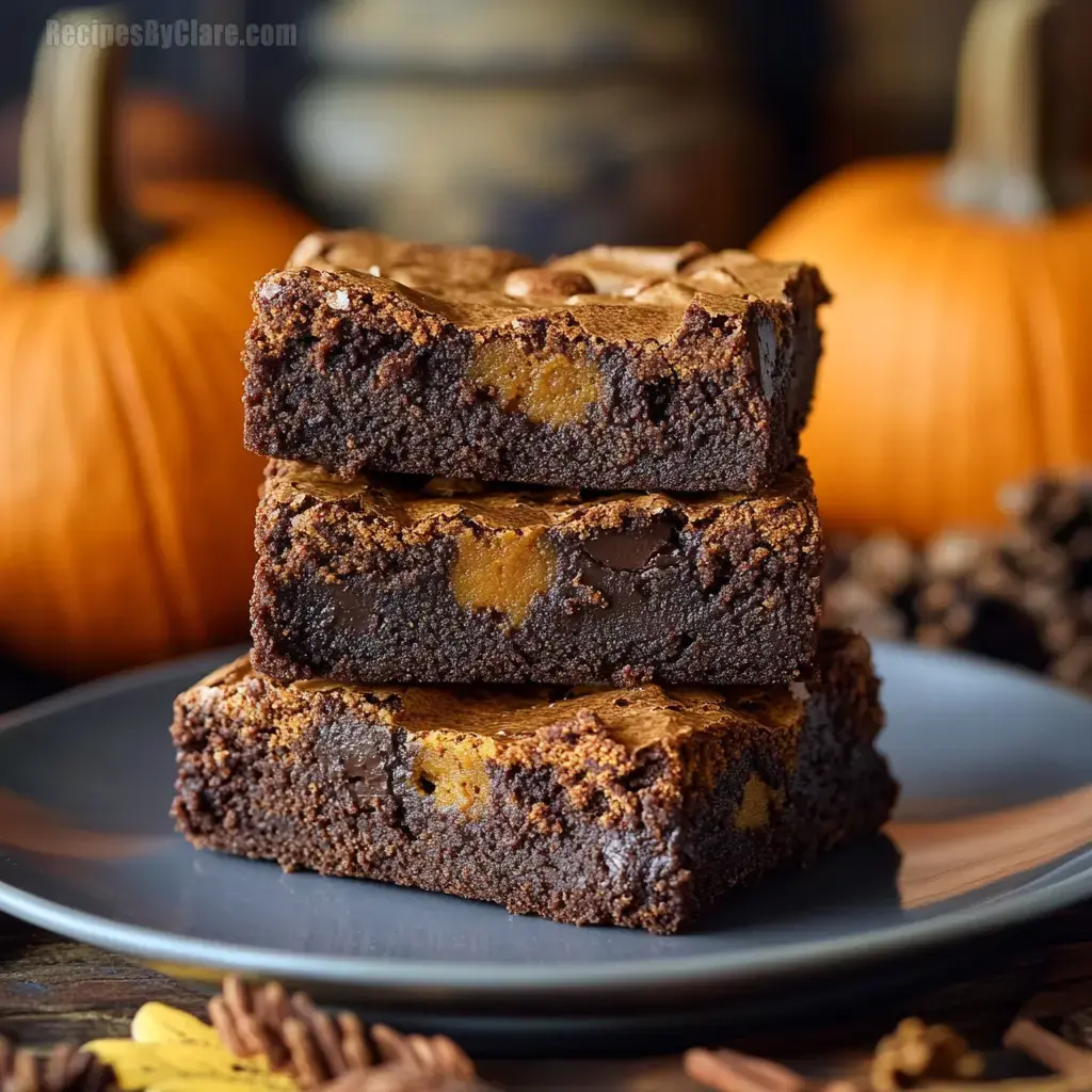 Pumpkin Swirl Brownies