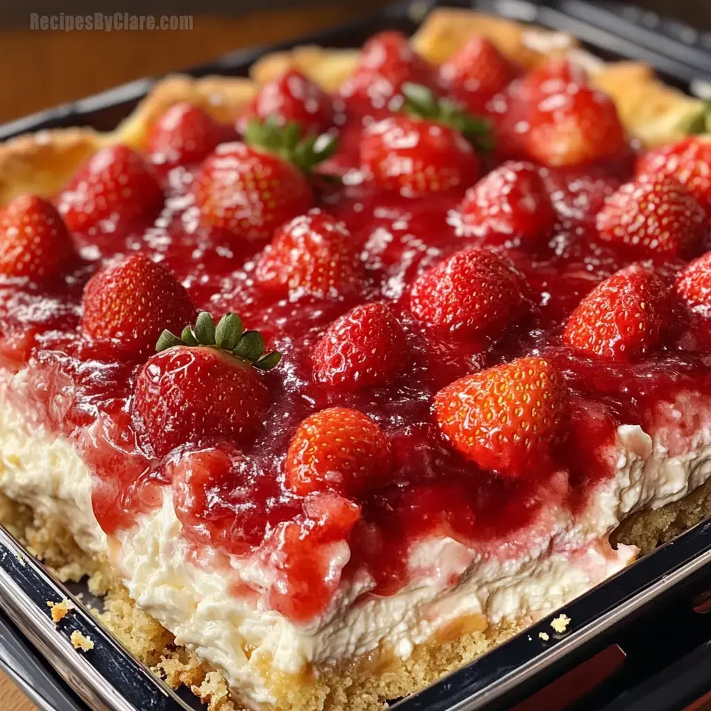 Strawberry Cheesecake Dump Cake