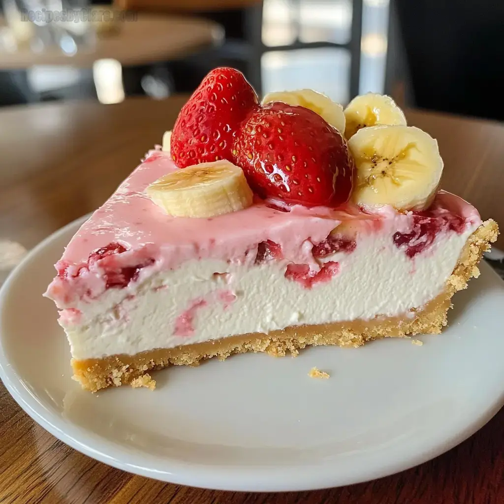 Strawberry Banana Delight Cheesecake