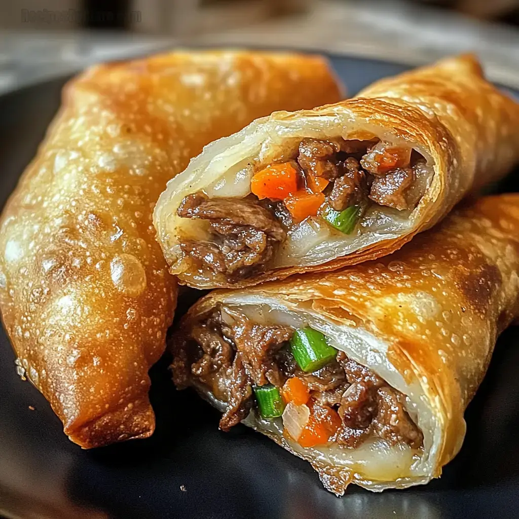 Philly Cheesesteak Egg Rolls