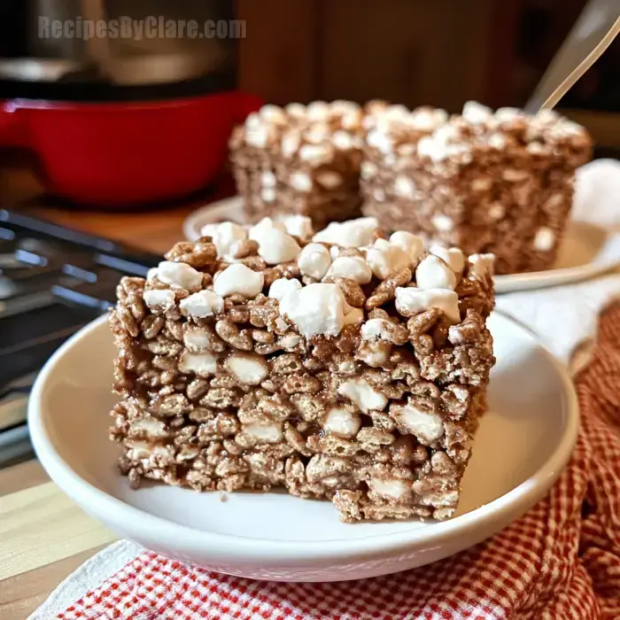 Vegan Hot Cocoa Rice Krispie Treats