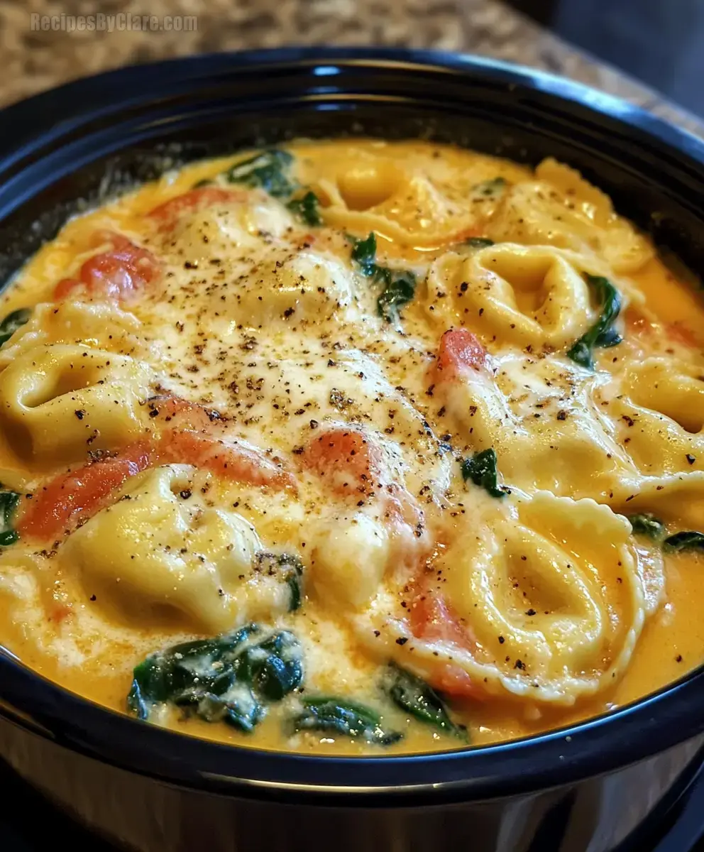 Crockpot Creamy Tortellini