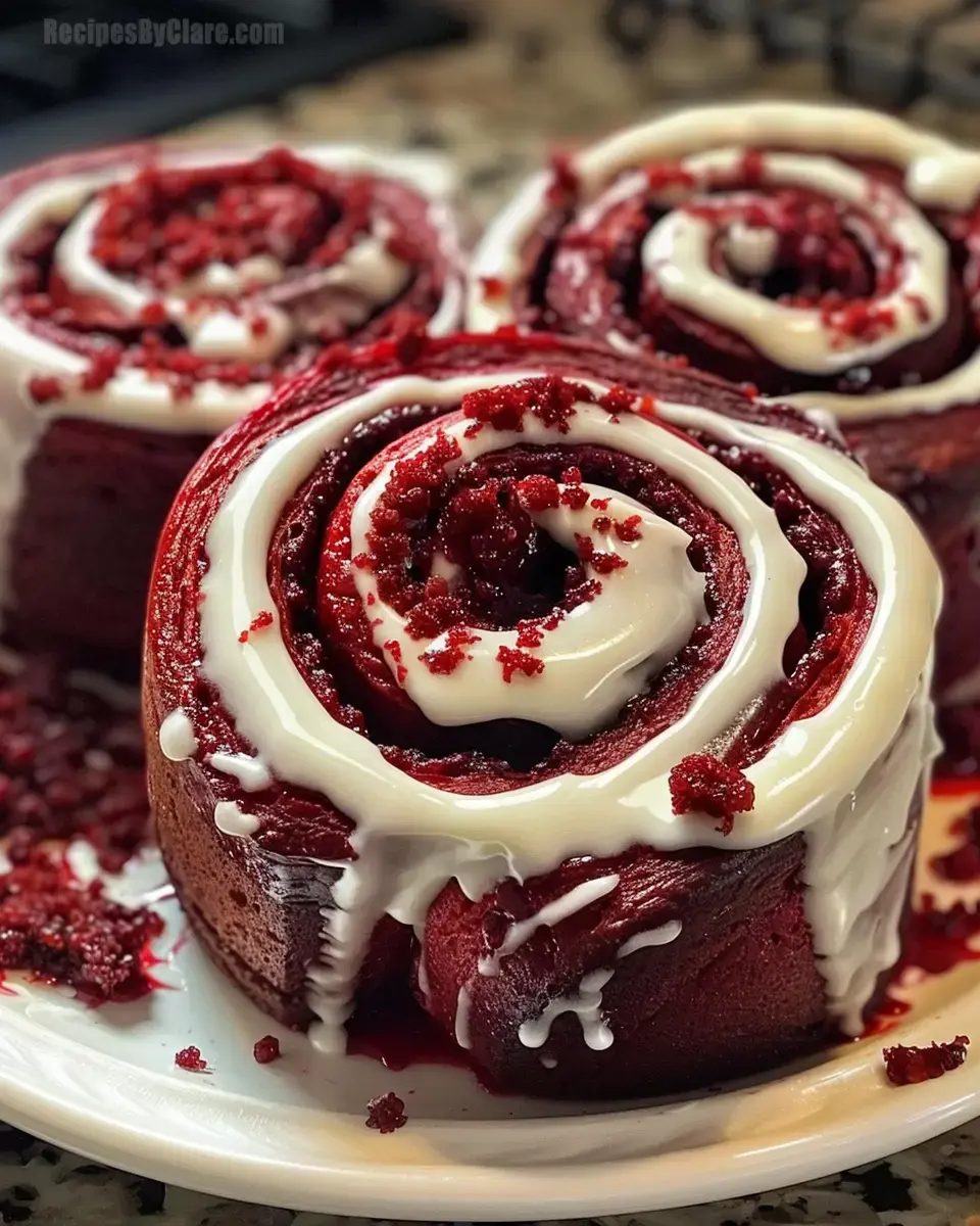 Red Velvet Cinnamon Rolls