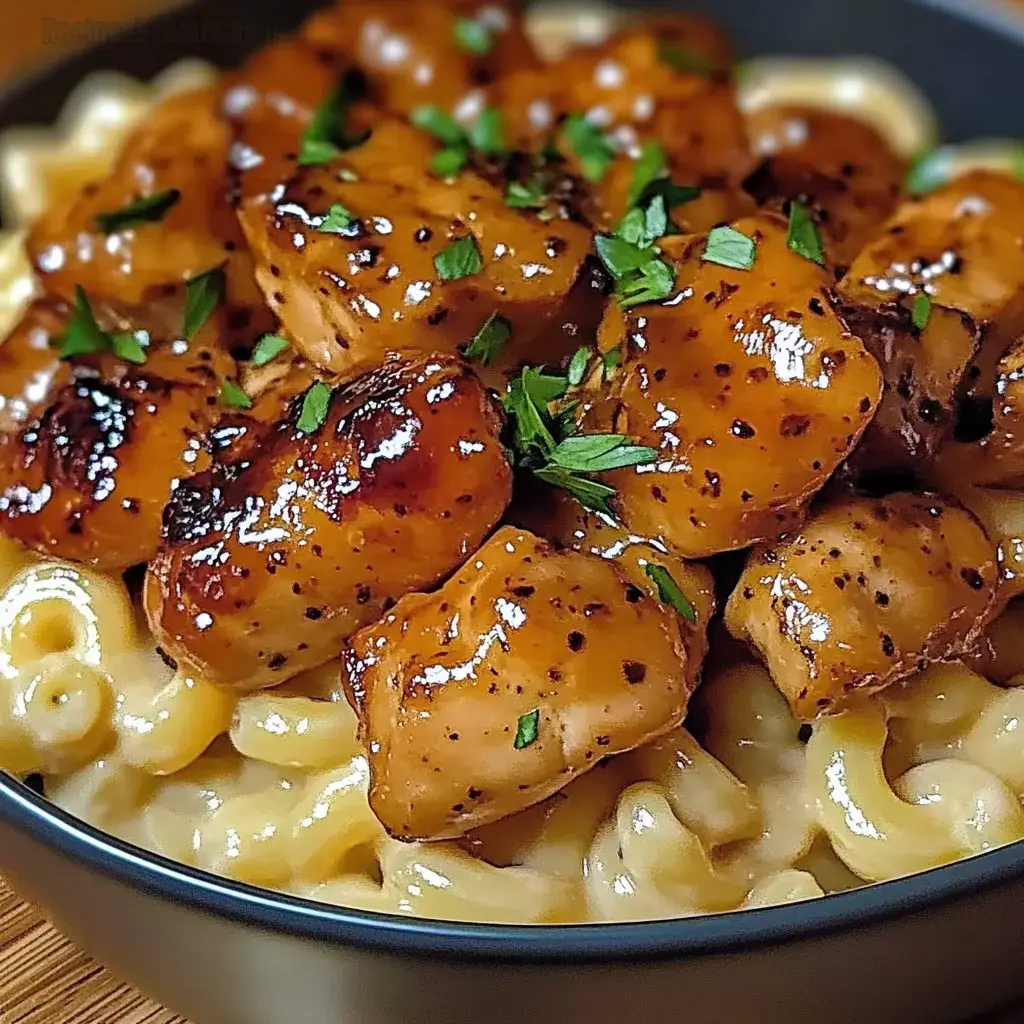 Honey Pepper Chicken Mac and Cheese