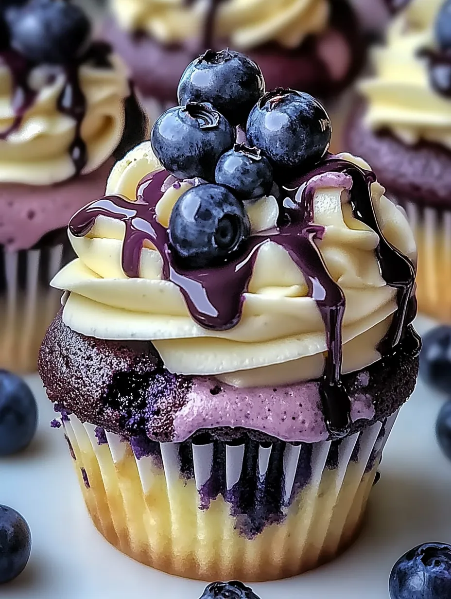 White Chocolate Blueberry Cheesecake Cupcakes Recipe