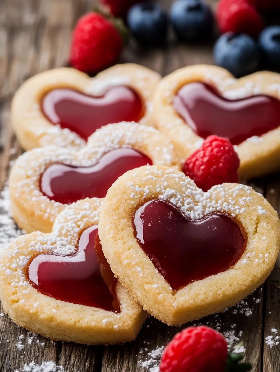 Easy Heart-Shaped Thumbprint Cookies for Valentine’s Day