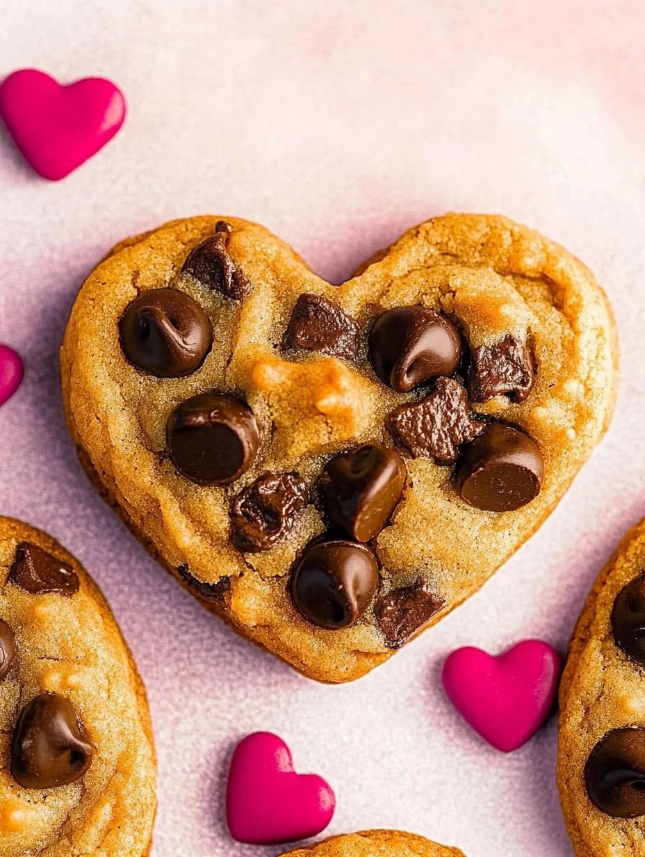 Heart Shaped Chocolate Chip Cookies Recipe