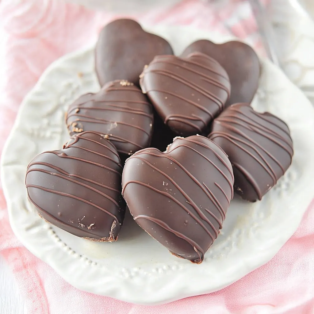 Homemade Chocolate Peanut Butter Hearts