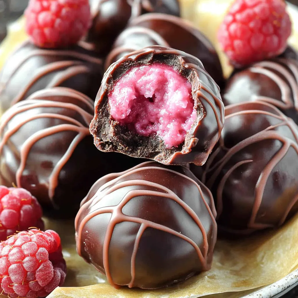 Raspberry Cheesecake Truffles