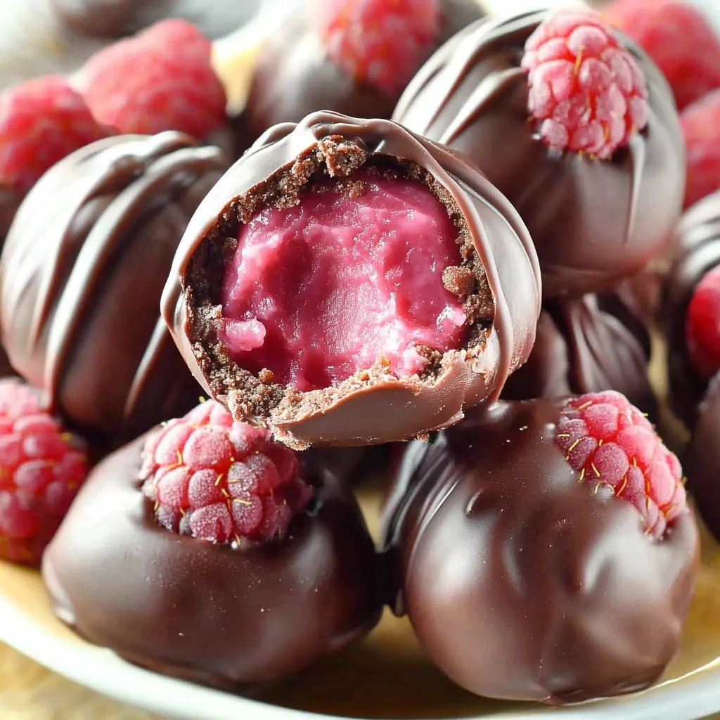 Easy Raspberry Cheesecake Truffles Recipe