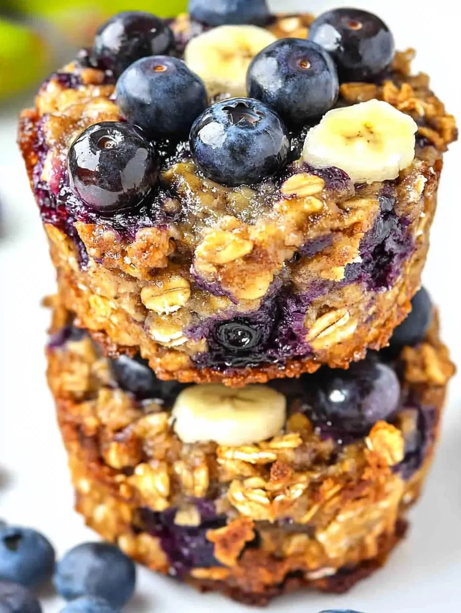 Easy Blueberry Banana Beaked Oatmeal Cups