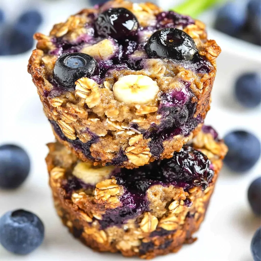 Easy Blueberry Banana Beaked Oatmeal Cups Recipe