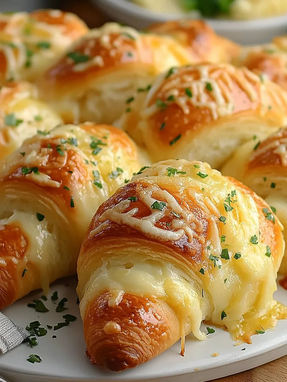 Easy Cheesy Garlic Crescent Rolls