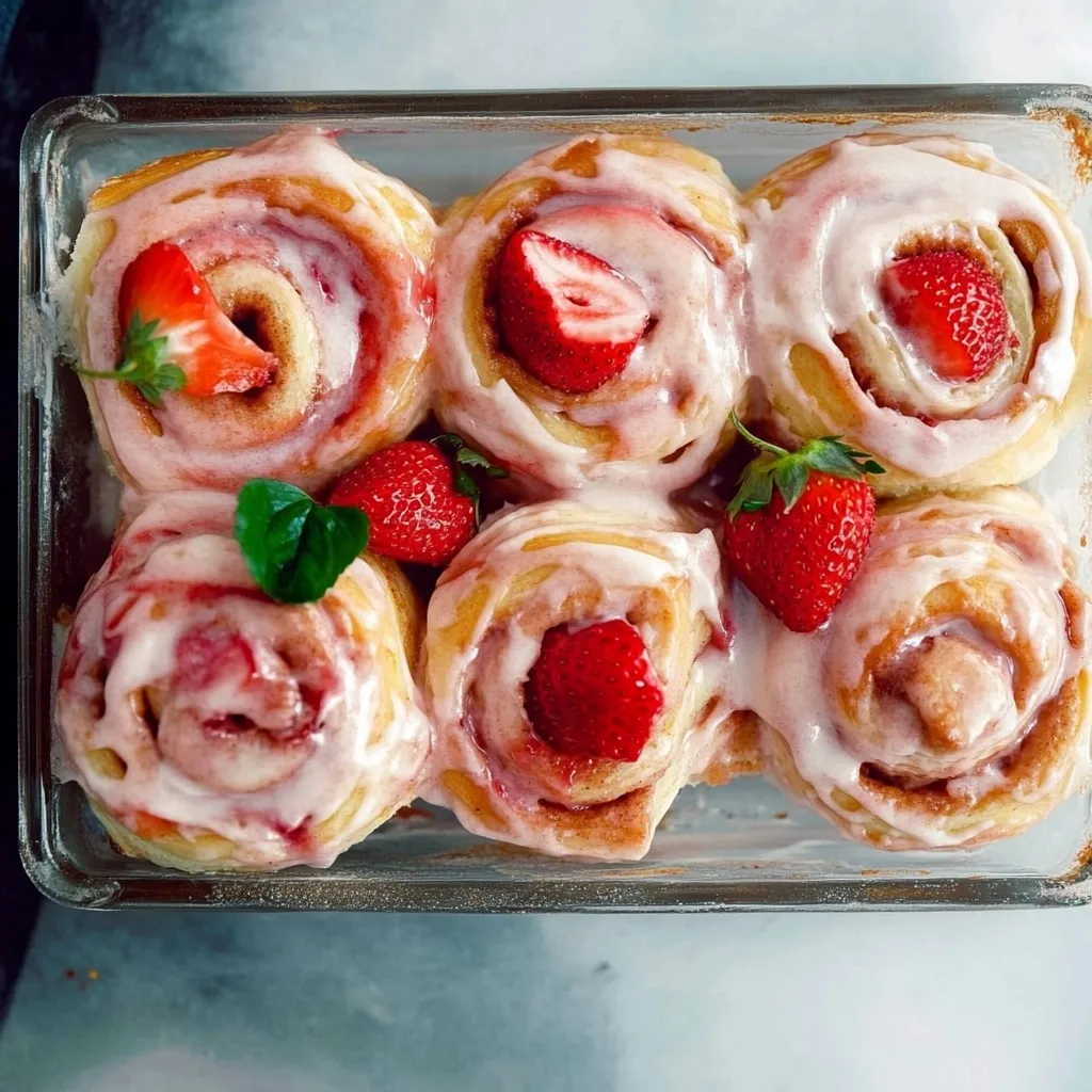 Strawberry Cinnamon Rolls Recipe