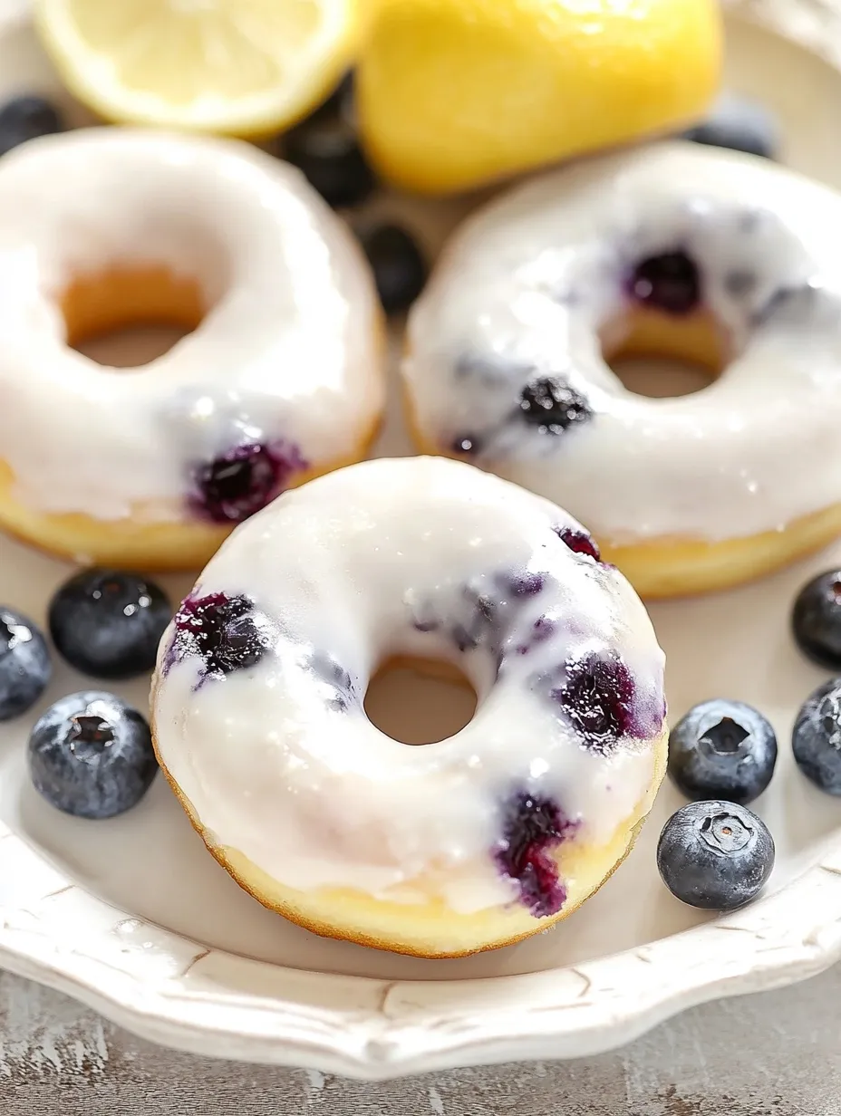 Baked Lemon Blueberry Donuts Recipe