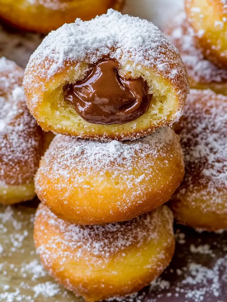 Nutella Stuffed Donuts