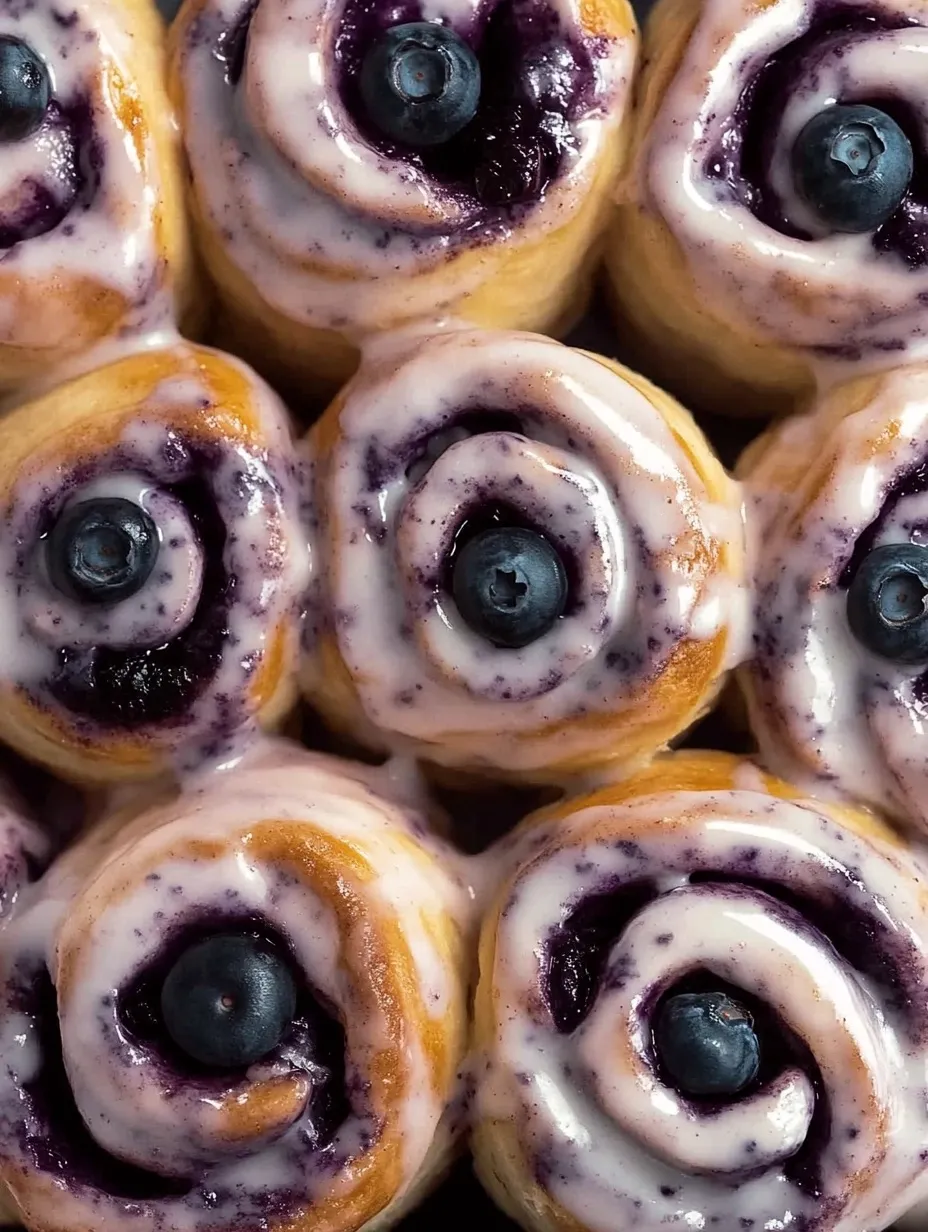 Homemade Blueberry Cinnamon Rolls