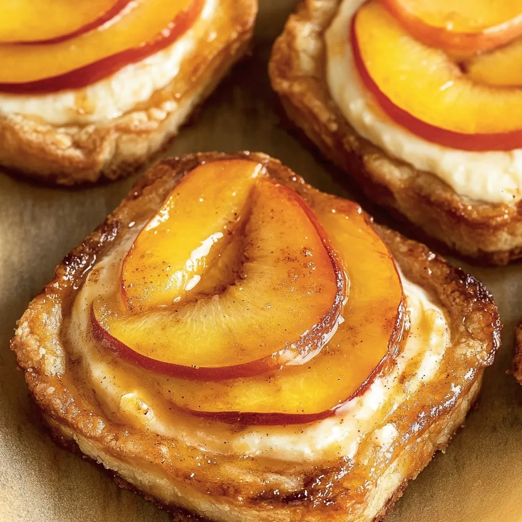 Peach and Cream Cheese Mini Tarts Recipe