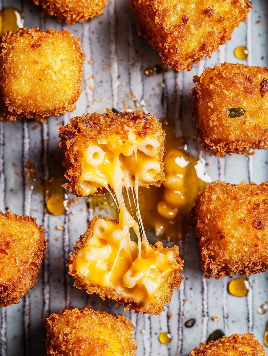 Crispy Fried Homemade Mac and Cheese Bites