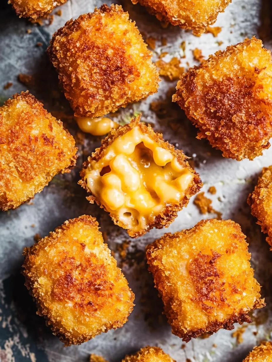 Fried Homemade Mac And Cheese Bites