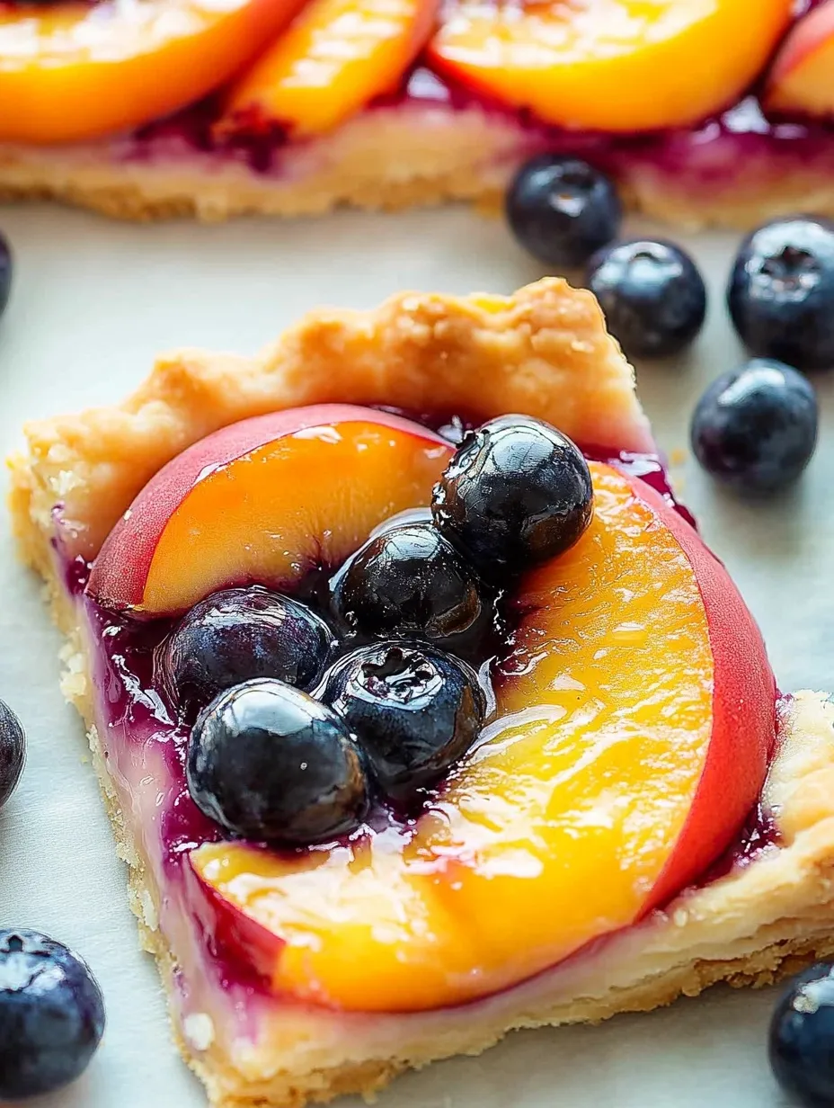 Easy Blueberry Peach Tart