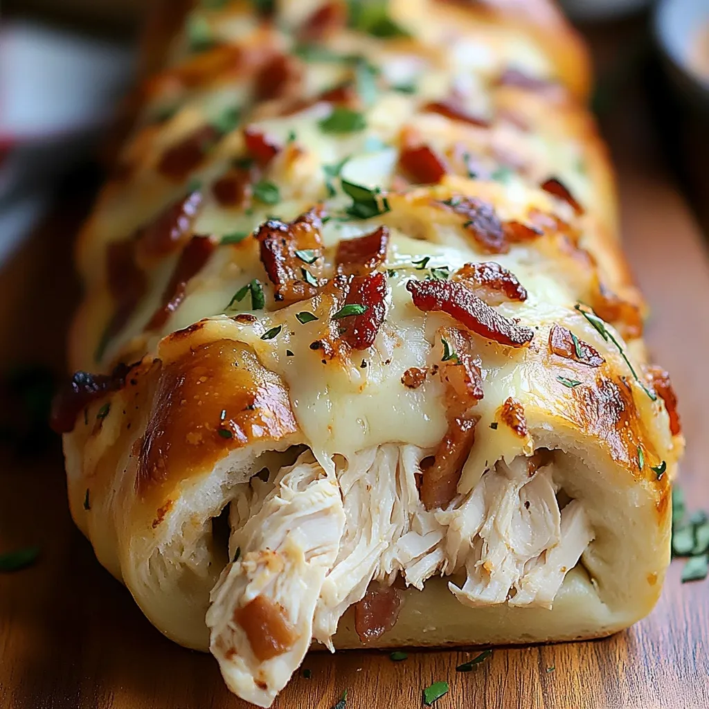 Chicken Bacon Ranch Stromboli Recipe